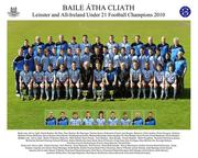 15 May 2010; The Dublin Under 21 squad. Parnell Park, Dublin. Picture credit: Ray McManus / SPORTSFILE