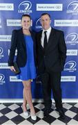 4 May 2013; Leinster team manager Guy Easterby and his wife Laurie in attendance at the annual Leinster Rugby Awards Ball which took place in the Mansion House, Saturday evening where Ian Madigan was awarded the Bank of Ireland Leinster Rugby Players' Player of the Year. Barry Murphy was the Master of Ceremonies on a successful sold out night which saluted an outstanding year for the game of rugby in Leinster, with music by The Bentley Boys and The Keynotes. For more information log on to www.leinsterrugby.ie. Leinster Rugby Awards Ball 2013, The Mansion House, Dublin. Picture credit: Brendan Moran / SPORTSFILE