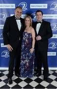 4 May 2013; IRUPA representatives, from left, Omar Hassanein, Kate Kirby and Peter McKenna in attendance at the annual Leinster Rugby Awards Ball which took place in the Mansion House, Saturday evening where Ian Madigan was awarded the Bank of Ireland Leinster Rugby Players' Player of the Year. Barry Murphy was the Master of Ceremonies on a successful sold out night which saluted an outstanding year for the game of rugby in Leinster, with music by The Bentley Boys and The Keynotes. For more information log on to www.leinsterrugby.ie. Leinster Rugby Awards Ball 2013, The Mansion House, Dublin. Picture credit: Brendan Moran / SPORTSFILE