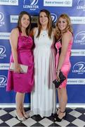 4 May 2013; Lisa Farrell, left, Elma Beirne, centre, and Roseanne Phelan in attendance at the annual Leinster Rugby Awards Ball which took place in the Mansion House, Saturday evening where Ian Madigan was awarded the Bank of Ireland Leinster Rugby Players' Player of the Year. Barry Murphy was the Master of Ceremonies on a successful sold out night which saluted an outstanding year for the game of rugby in Leinster, with music by The Bentley Boys and The Keynotes. For more information log on to www.leinsterrugby.ie. Leinster Rugby Awards Ball 2013, The Mansion House, Dublin. Picture credit: Brendan Moran / SPORTSFILE