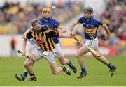 5 May 2013; Aidan Fogarty, Kilkenny, in action against Shane McGrath and Conor O'Brien, right, Tipperary. Allianz Hurling League Division 1 Final, Kilkenny v Tipperary, Nowlan Park, Kilkenny. Picture credit: Stephen McCarthy / SPORTSFILE