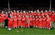 5 May 2013; Cork players celebrate their side's victory. Irish Daily Star National Camogie League Div 1 Final, Cork v Wexford, Nowlan Park, Kilkenny. Picture credit: Stephen McCarthy / SPORTSFILE