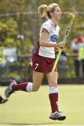 5 May 2013; Nikki Keegan, Loreto Hockey Club, celebrates after scoring in the shoot-out. Electric Ireland Irish Hockey League Women's Final, Loreto Hockey Club v Railway Union, Three Rock Rovers Hockey Club, Grange Road, Rathfarnham, Dublin. Picture credit: Pat Murphy / SPORTSFILE