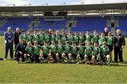 6 May 2013; The Naas squad. Leinster Rugby Youths Finals Day Under-13 Final, Naas v Portlaoise, Donnybrook Stadium, Donnybrook, Dublin. Picture credit: Pat Murphy / SPORTSFILE