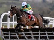 23 April 2013; Jezki, with Barry Geraghty, during the Herald Champion Novice Hurdle. Punchestown Racecourse, Punchestown, Co. Kildare. Picture credit: Stephen McCarthy / SPORTSFILE