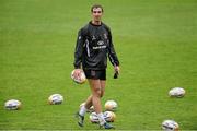 8 May 2013; Ulster's Ruan Pienaar during squad training ahead of their Celtic League Play-off against Llanelli Scarlets on Friday. Ulster Rugby Squad Training, Ravenhill Park, Belfast, Co. Antrim. Picture credit: Oliver McVeigh / SPORTSFILE