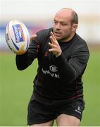 8 May 2013; Ulster's Rory Best in action during squad training ahead of their Celtic League Play-off against Llanelli Scarlets on Friday. Ulster Rugby Squad Training, Ravenhill Park, Belfast, Co. Antrim. Picture credit: Oliver McVeigh / SPORTSFILE