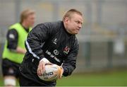 8 May 2013; Ulster's Tom Court in action during squad training ahead of their Celtic League Play-off against Llanelli Scarlets on Friday. Ulster Rugby Squad Training, Ravenhill Park, Belfast, Co. Antrim. Picture credit: Oliver McVeigh / SPORTSFILE
