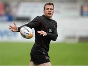 8 May 2013; Ulster's Tommy Bowe in action during squad training ahead of their Celtic League Play-off against Llanelli Scarlets on Friday. Ulster Rugby Squad Training, Ravenhill Park, Belfast, Co. Antrim. Picture credit: Oliver McVeigh / SPORTSFILE