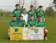 7 May 2013; The Kilkelly National School, Co. Mayo, team in the Boys A competiton. Aviva Health FAI Primary School 5's, Connacht Finals, Shiven Rovers FC, Newbridge, Galway. Picture credit: Oliver McVeigh / SPORTSFILE