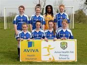 7 May 2013; The Cregmore National School, Co. Galway, team in the Girls A competiton. Aviva Health FAI Primary School 5's, Connacht Finals, Shiven Rovers FC, Newbridge, Galway. Picture credit: Oliver McVeigh / SPORTSFILE