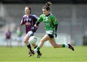11 May 2013; Sarah Houlihan, Kerry, in action against Galway. TESCO HomeGrown Ladies National Football League, Division 2 Final, Kerry v Galway, Parnell Park, Donnycarney, Dublin. Picture credit: Brendan Moran / SPORTSFILE