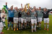 11 May 2013; The Shamrock Rovers team celebrate with the cup after the game. Setanta Sports Cup Final, Shamrock Rovers v Drogheda United, Tallaght Stadium, Tallaght, Co. Dublin. Photo by Sportsfile