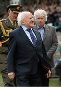 11 May 2013; President of Ireland Michael D. Higgins at the game. Setanta Sports Cup Final, Shamrock Rovers v Drogheda United, Tallaght Stadium, Tallaght, Co. Dublin. Photo by Sportsfile