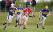 12 May 2013; Patrick Horgan, Cork, in action against Brendan Maher, left, and Donagh Maher, Tipperary. Official Opening of New Cloughduv GAA Complex, Cork v Tipperary, Fr.O'Driscoll Park, Cloughduv, Co. Cork. Picture credit: Brendan Moran / SPORTSFILE