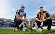 14 May 2013; Dublin hurler Stephen Hiney, left, and Kilkenny hurler Michael Rice, in attendance at the launch of the 2013 Leinster GAA Senior Championships. Croke Park, Dublin. Picture credit: Brian Lawless / SPORTSFILE