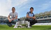 14 May 2013; Kildare footballer Eamonn Callaghan, left, and Dublin footballer Cian O'Sullivan, in attendance at the launch of the 2013 Leinster GAA Senior Championships. Croke Park, Dublin. Picture credit: Brian Lawless / SPORTSFILE
