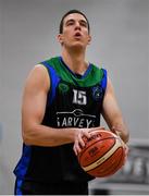 30 October 2017; Dusan Bogdanovic of Garvey's Tralee Warriors during the Basketball Ireland Men's Superleague match between Garveys Tralee Warriors and Eanna BC at Tralee Sports Complex in Tralee, Kerry. Photo by Brendan Moran/Sportsfile