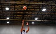 30 October 2017; Garny Garcia Nivar of Eanna during the Basketball Ireland Men's Superleague match between Garveys Tralee Warriors and Eanna BC at Tralee Sports Complex in Tralee, Kerry. Photo by Brendan Moran/Sportsfile
