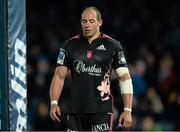 17 May 2013; Sergio Parisse, Stade Francais, after Cian Healy scored Leinster's fourth try. Amlin Challenge Cup Final 2012/13, Leinster v Stade Francais, RDS, Ballsbridge, Dublin. Picture credit: Brendan Moran / SPORTSFILE