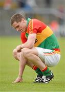 19 May 2013; Brendan Murphy, Carlow, after the final whistle. Leinster GAA Football Senior Championship, First Round, Westmeath v Carlow, Cusack Park, Mullingar, Co. Westmeath. Picture credit: Matt Browne / SPORTSFILE