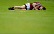 19 May 2013; Michael Meehan, Galway, holds his shoulder during the match. Connacht GAA Football Senior Championship Quarter-Final, Galway v Mayo, Pearse Stadium, Galway. Picture credit: Brian Lawless / SPORTSFILE