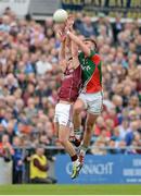 19 May 2013; Sean Armstrong, Galway, in action against Aidan O'Shea, Mayo. Connacht GAA Football Senior Championship Quarter-Final, Galway v Mayo, Pearse Stadium, Salthill, Galway. Picture credit: Diarmuid Greene / SPORTSFILE