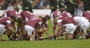 6 July 2003; Galway players pull their socks down after the pre-match parade. Bank of Ireland Connacht Senior Football Championship Final, Galway v Mayo, Pearse Stadium, Galway. Picture credit; Damien Eagers / SPORTSFILE *EDI*