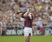 13 July 2003; Tony Og Regan, Galway, at the end of the game. Guinness Senior Hurling Championship Qualifier, Galway v Tipperary, Pearse Stadium, Galway. Picture credit; Ray McManus / SPORTSFILE *EDI*