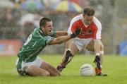 20 July 2003; Armagh's Enda McNulty in action against John Galvin, Limerick. Bank of Ireland Senior Football  Championship qualifier, Limerick v Armagh, Dr Hyde Park, Roscommon. Picture credit; Damien Eagers / SPORTSFILE *EDI*
