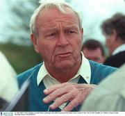 21 July 2003; Course Designer Arnold Palmer speaking at the official opening of the South Course at the K Club. The K Club, Straffan, Co. Kildare. Picture credit; Brendan Moran / SPORTSFILE