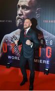 1 November 2017; Conor McGregor arrives at the Conor McGregor Notorious film premiere at the Savoy Cinema in Dublin. Photo by David Fitzgerald/Sportsfile