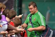 21 May 2013; Matt Stevens, British & Irish Lions, signs autographs at the end of squad training ahead of the British & Irish Lions Tour 2013. British & Irish Lions Tour 2013 Squad Training, Carton House, Maynooth, Co. Kildare. Picture credit: David Maher / SPORTSFILE
