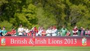 21 May 2013; British & Irish Lions fans watch on during squad training ahead of their British & Irish Lions Tour 2013. British & Irish Lions Tour 2013 Squad Training, Carton House, Maynooth, Co. Kildare. Picture credit: Stephen McCarthy / SPORTSFILE