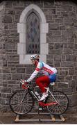 22 May 2013; Darach Behan, Galway Bay, warms up before the start of Stage 4 of the 2013 An Post Rás. Listowel - Glengarriff. Photo by Sportsfile