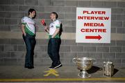 22 May 2013; Pictured at the launch of Newstalk 106-108 fm's coverage schedule of the 2013 GAA All-Ireland Senior Championships are Tyrone's Sean Cavanagh, left, and Kerry's Tomás Ó Sé. Newstalk sport-veterans, Ger Gilroy and Dave McIntyre, revealed an all-star panel that will join the Newstalk sports team in delivering the best GAA coverage and analysis available on national radio – for the second year running. Among those giving their expert commentary and analysis of the 2013 GAA Football All-Ireland Championship will be recently retired legend Dermot Earley, four time All Star Darragh Ó Sé, Kerry legend John Crowley and Mayo stars Liam McHale and David Brady, to name a few. Joining the team to give their views on the 2013 GAA Hurling All-Ireland Championship will be former Wexford hurler Diarmuid Lyng, Clare star Jamesie O'Connor, Cork's defensive rock Diarmuid O'Sullivan, and Offaly duo Daithí Regan and Johnny Pilkington. Croke Park, Dublin. Picture credit: Brian Lawless / SPORTSFILE