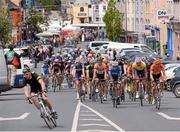 22 May 2013; A general view of the peleton making their way through Kenmare, Co. Kerry, during Stage 4 of the 2013 An Post Rás. Listowel - Glengarriff. Photo by Sportsfile