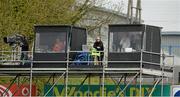 19 May 2013; The commentary boxes for RTE and BBC. Ulster GAA Football Senior Championship, Preliminary Round, Cavan v Armagh, Kingspan Breffni Park, Cavan. Picture credit: Oliver McVeigh / SPORTSFILE