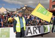 23 May 2013; Postman Tim Walsh, Glengariff Post Office, Co. Cork, at the start line of Stage 5 of the 2013 An Post Rás. Glengarriff – Mitchelstown. Photo by Sportsfile