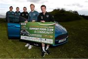 24 May 2013; Republic of Ireland players, from left, Stephen Kelly, Andy Keogh, Glenn Whelan, Paul McShane, and Kevin Foley, at the launch of the FAI National Draw. Portmarnock Hotel & Golf Links, Portmarnock, Co. Dublin. Picture credit: Brian Lawless / SPORTSFILE