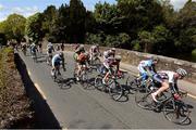 24 May 2013; A general view of the peleton making its way over a bridge in Castlecomer during Stage 6 of the 2013 An Post Rás. Mitchelstown – Carlow. Photo by Sportsfile