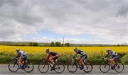 24 May 2013; Riders, from left to right, James Lowsley Williams, UK Youth Team, Tomas Okrouhlicky, AC Sparta Praha, Mark Sehested Pedersen, Blue Water Cycling, and Richard Tanguy, UK Youth Team, during Stage 6 of the 2013 An Post Rás. Mitchelstown – Carlow. Photo by Sportsfile
