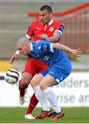 24 May 2013; Stephen Folan, Limerick, in action against Anthony Elding, Sligo Rovers. Airtricity League Premier Division, Limerick FC v Sligo Rovers, Thomond Park, Limerick. Picture credit: Diarmuid Greene / SPORTSFILE