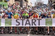 25 May 2013; A general view of the start of Stage 7 of the 2013 An Post Rás. Carlow - Naas. Photo by Sportsfile