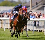 25 May 2013; Coach House, with Joseph O'Brien up, on the way to winning the Cold Move European Breeders Fund Marble Hill Stakes from Club Wexford, with Kevin Manning up. Curragh Racecourse, The Curragh, Co. Kildare. Picture credit: Ray McManus / SPORTSFILE