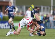 25 May 2013; Ian Madigan, Leinster, is tackled by Tommy Bowe, Ulster. Celtic League Grand Final, Ulster v Leinster, RDS, Ballsbridge, Dublin. Picture credit: John Dickson / SPORTSFILE