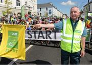 26 May 2013; Joe O'Neill, Naas Post Office, Co. Kildare, starts Stage 8 of the 2013 An Post Rás. Naas - Skerries. Photo by Sportsfile