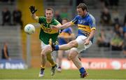 26 May 2013; Adrian Walsh, Tipperary, in action against Niall Fitzgerald, Kerry. Munster GAA Football Junior Championship, Quarter-Final, Kerry v Tipperary, Fitzgerald Stadium, Killarney, Co. Kerry. Picture credit: Diarmuid Greene / SPORTSFILE