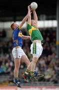 26 May 2013; Johnny Buckley, Kerry, in action against George Hannigan, Tipperary. Munster GAA Football Senior Championship, Quarter-Final, Kerry v Tipperary, Fitzgerald Stadium, Killarney, Co. Kerry. Picture credit: Diarmuid Greene / SPORTSFILE