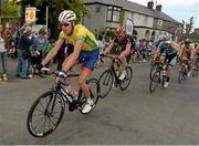 26 May 2013; Yellow jersey winner Marcin Bialoblocki, Britain UK Youth Pro Cycling, in action during Stage 8 of the 2013 An Post Rás. Naas - Skerries. Photo by Sportsfile
